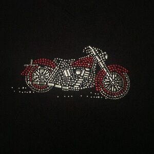 Bling motorcycle tshirt (5324)